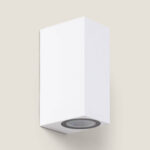 Applique Murale Extérieure Miseno Éclairage Double Face Blanche