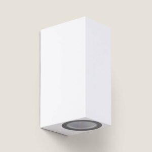 Applique Murale Extérieure Miseno Éclairage Double Face Blanche