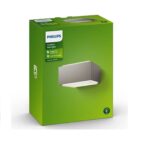 Applique murale extérieure anthracite rectangulaire, double éclairage, montage mural