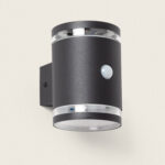 Applique Murale Extérieure Solaire LED Aluminium avec Détecteur de Mouvement Draco