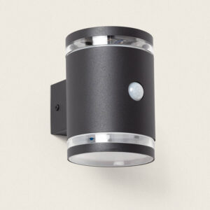 Applique Murale Extérieure Solaire LED Aluminium avec Détecteur de Mouvement Draco