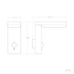 Applique solaire en L pour mur avec détecteur de mouvement et profil rectangulaire