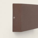 Applique murale rectangulaire rouille finition texturée pour montage mural