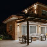 Applique murale LED double face rectangulaire noir, éclairage chaud haut et bas