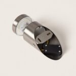 Applique murale cylindrique en acier inoxydable, module LED apparent et boîtier d'installation ouvert