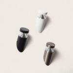 Applique murale LED extérieure en acier inoxydable, finitions noir, blanc et bronze, forme conique