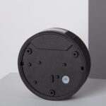 Applique murale base ronde grise en aluminium, socle de fixation pour éclairage extérieur