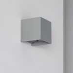 Applique Murale LED Extérieure Aluminium 6W Éclairage Double Face Eros Grise