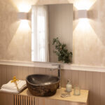 Applique murale double face grise éclairage LED haut et bas