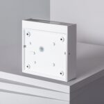 Applique murale carrée blanche, boîtier de fixation mural apparent pour lampe LED