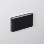 Applique Murale LED Extérieure Aluminium Vesta 12W Éclairage Double Face Noire