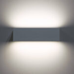 Applique murale rectangulaire blanche LED à éclairage double face haut et bas