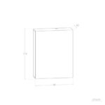 Applique murale blanche carrée pour montage extérieur, boîtier rectangulaire compact