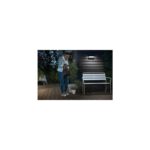 Applique murale extérieure rectangulaire gris anthracite en métal, éclairage LED dirigé vers le bas