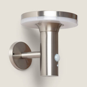 Applique Murale LED Extérieure Solaire Inox Helios avec Détecteur de Présence PIR