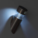 Applique murale LED extérieure noire métal avec détecteur PIR