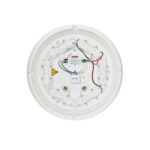 Applique murale LED ronde blanche, circuit imprimé et anneau de LEDs visibles