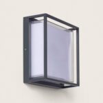 Applique murale extérieur LED à double diffuseur sélectionnable Arelien 20 W en aluminium CCT Sélectionnable Anthracite