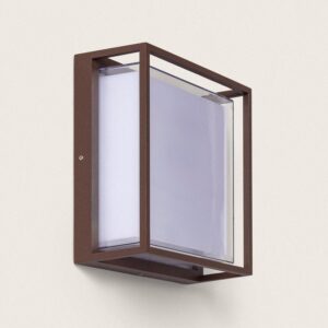 Applique murale extérieur LED à double diffuseur sélectionnable Arelien 20 W en aluminium CCT Sélectionnable Rouille