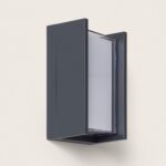 Applique murale extérieur LED à double diffuseur sélectionnable Lysandra 12 W en aluminium CCT Sélectionnable Anthracite