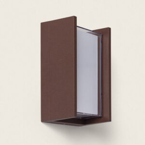 Applique murale extérieur LED à double diffuseur sélectionnable Lysandra 12 W en aluminium CCT Sélectionnable Rouille