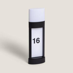 Balise Extérieure LE 10W en Saillie sur Pied 50cm Aluminium pour Numérotation Domicile Mulhan