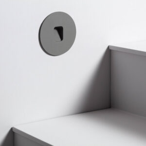 Balise Extérieure LED 2W Encastrable Murale Ronde Olite Gris Blanc neutre 4000K