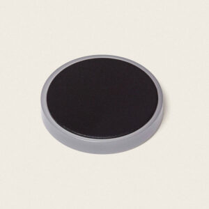 Balise encastrable ronde LED centre noir bord gris, installation au sol