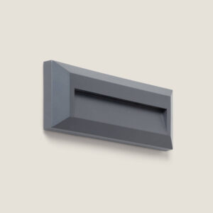 Balise Extérieure LED 2W Murale Rectangulaire Saillie Gris Élide Blanc neutre 4000K