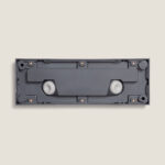 Balise extérieure rectangulaire gris à saillie, deux modules LED visibles