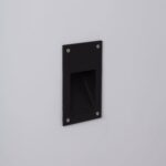 Balise Extérieure LED 3W Encastrable Murale Olite Noir Blanc froid 6000K