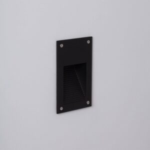 Balise Extérieure LED 3W Encastrable Murale Olite Noir Blanc froid 6000K