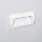 Balise Extérieure LED 4W Encastrable Murale Rectangulaire Edulis Blanc Blanc neutre 4000K