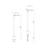 Balise Extérieure LED 6W 60cm avec Piquet Flux