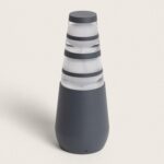 Balise Extérieure LED 8W sur Pied 38cm en Saillie Double-Dareh Gris foncé