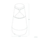 Balise sur pied conique 30 cm avec diffuseur intérieur