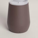 Balise extérieure sur pied couleur rouille finition mate, corps conique et base ronde