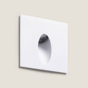 Balise Extérieure LED Carrée 3W Encastrable au Mur Adam Blanc