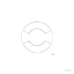 Balise encastrable ronde 2 ouvertures 24V DC couleur grise éclairage blanc neutre 4000K