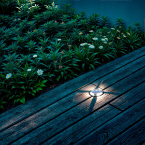 Balise Extérieure LED Encastrable Sol 4L 24V DC Loto Grise