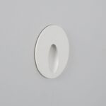 Balise Extérieure Murale LED Encastrable 3W Ronde Boiler Blanche