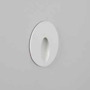 Balise Extérieure Murale LED Encastrable 3W Ronde Boiler Blanche