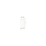 Balise sur pied blanche rectangulaire 74 cm, montage en saillie pour éclairage extérieur