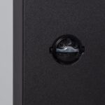 Balise sur pied noire avec détecteur de présence PIR intégré, boîtier métal texturé