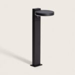 Balise Extérieure sur Pied Solaire LED 50cm Aluminium avec Détecteur de Mouvement Aris