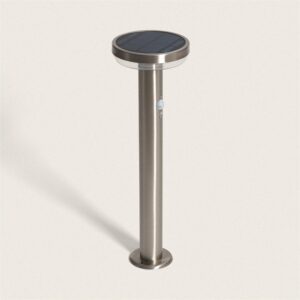 Balise Extérieure sur Pied Solaire LED 5W 50cm Aluminium avec Détecteur de Mouvement Barton