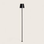 Balise LED 3W Extérieure Batterie USB Rechargeable Aluminium sur Piquet 80cm Anisa Noir