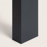 Balise sur pied anthracite en aluminium finition mate rectangulaire