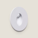 Balise LED Encastrable Mural Ronde Adam Blanc