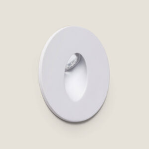 Balise LED Encastrable Mural Ronde Adam Blanc